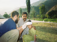 Ali Shehata, M.D., renders aid to victims of a Pakistan earthquake.