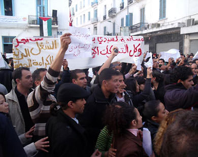 Protests Tunisia
