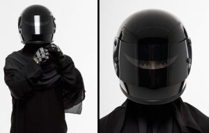 Motorcycle safety and Islamic modesty rolled into one from Deathspraycustom.com