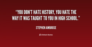 history quote