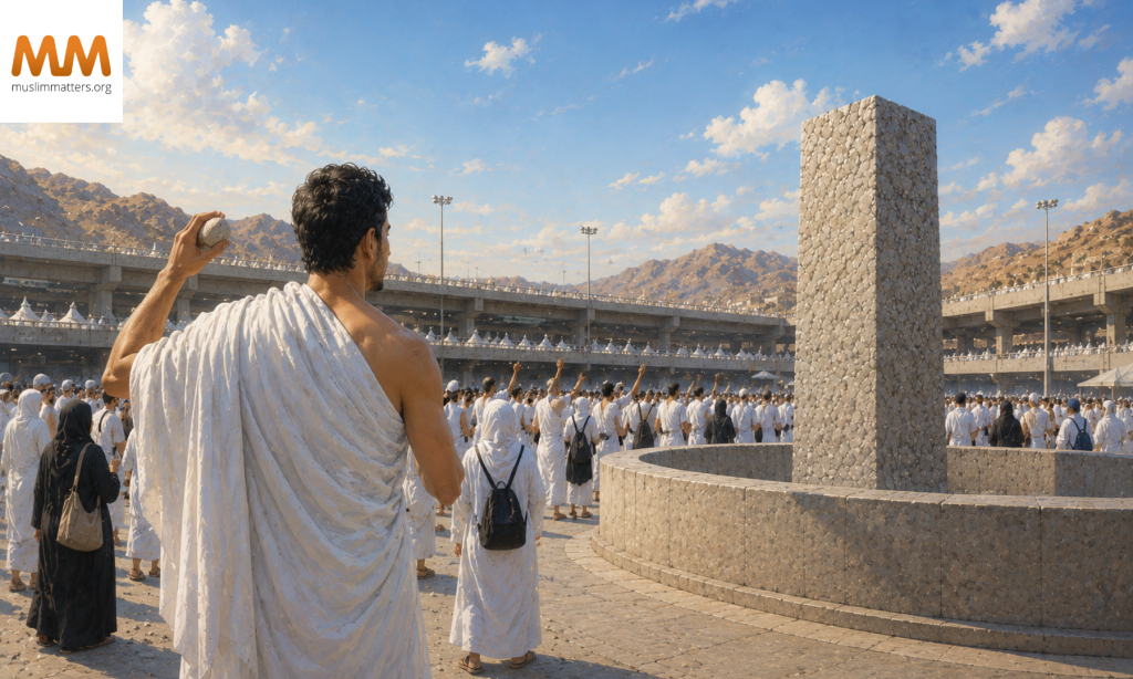 stoning the jamarat