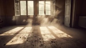 Dusty bare room in old house