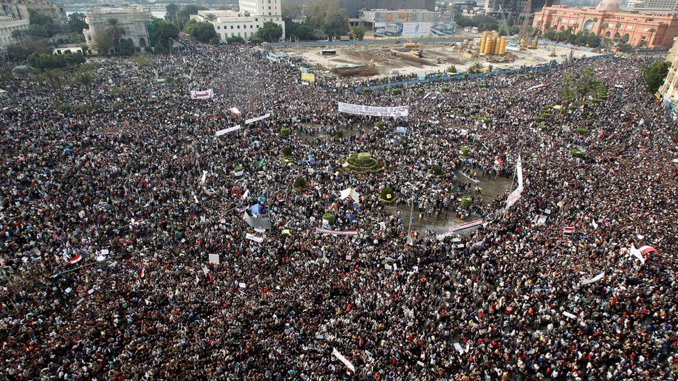 Millions of Egyptians protested to demand Mubarak's ouster