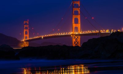 Golden Gate Bridge at night