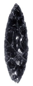 Stone age obsidian knife