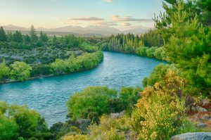 Valley and river