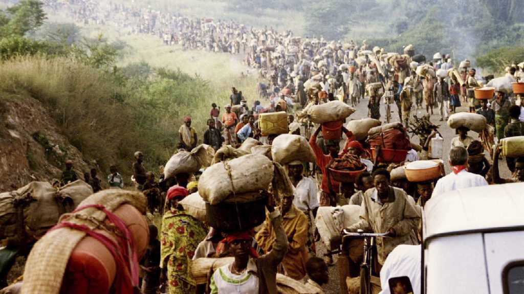 Refugees from Rwanda genocide